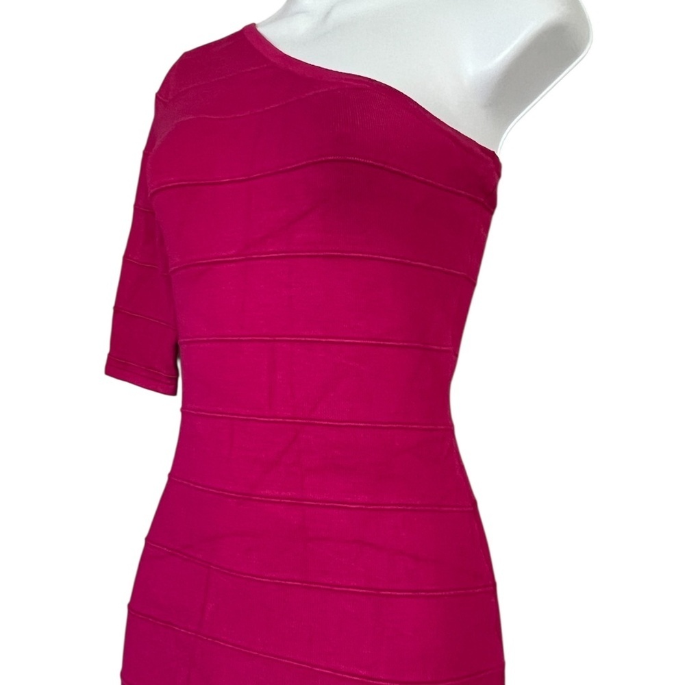 Forever 21 | One Shoulder Bodycon Dress | Magenta - Picture 2 of 5